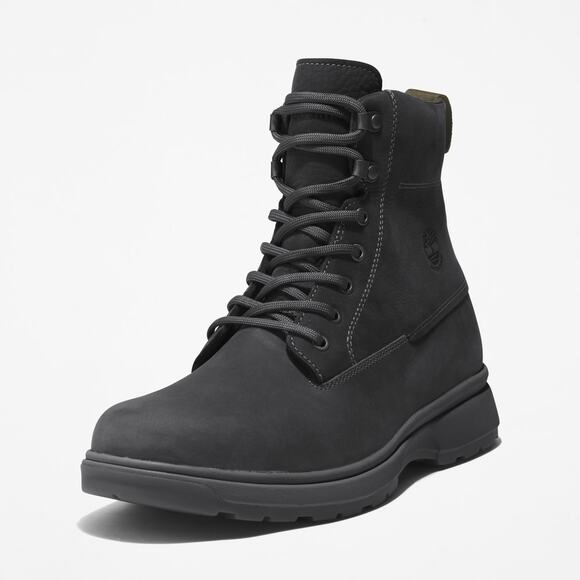 TIMBERLAND MEN\'S 13 ATWELLS AVE ANKLE BOOT JET BLACK NUBUCK NIB main image 6
